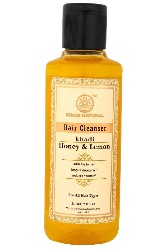 KHADI NATURAL Honey and Lemon Juice Hair Cleanser (Shampoo), 210 ml-1.webp
